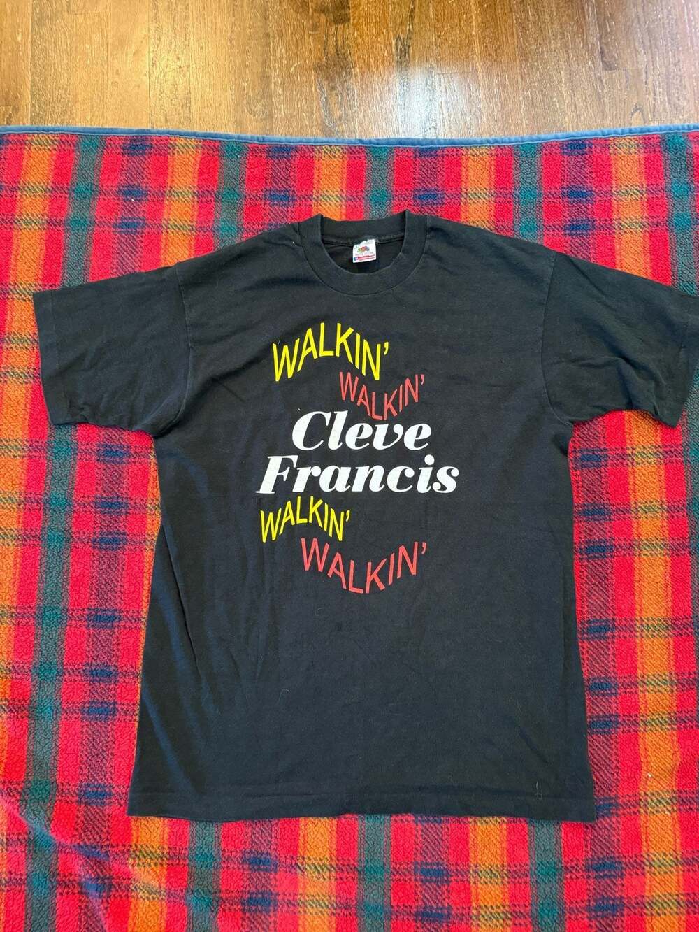 Vintage Cleve Francis Walkin' Country Music Promo T-Shirt